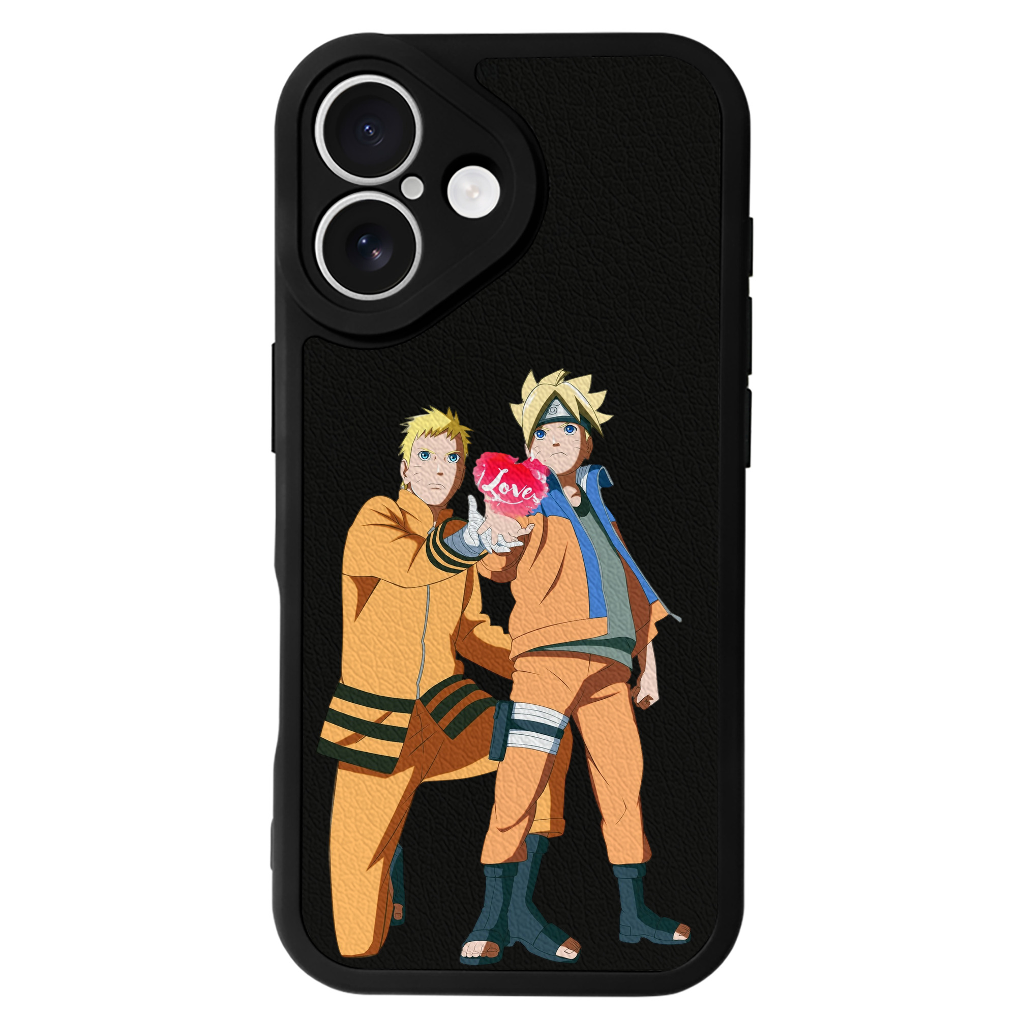 （画像用） NARUTO -ナルト- うずまき ボルト Uzumaki Boruto 【iPhone 16シリーズ対応】シリコンスマホケース（レザー調） 材質：シリコン
